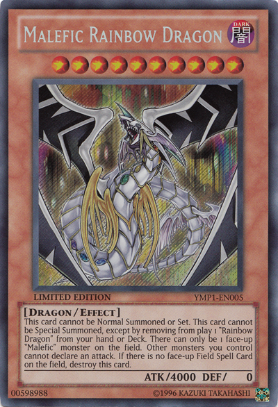 Malefic Rainbow Dragon [YMP1-EN005] Secret Rare | Deep Dive Games St. Marys