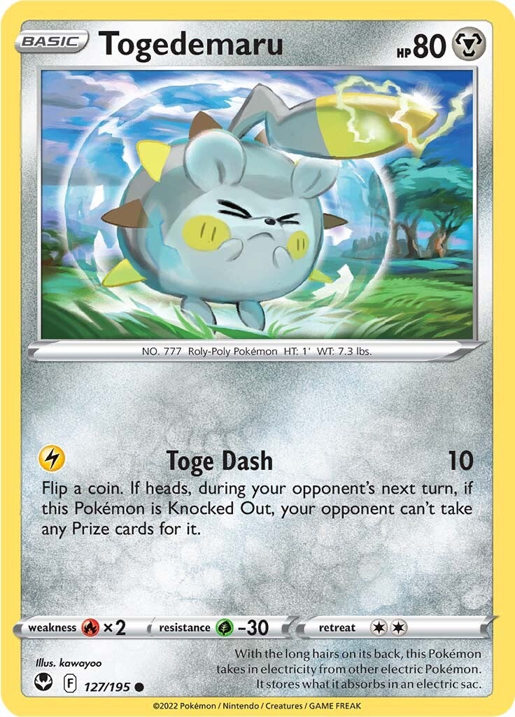 Togedemaru (127/195) [Sword & Shield: Silver Tempest] | Deep Dive Games St. Marys