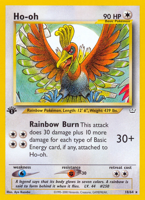 Ho-oh (18/64) [Neo Revelation 1st Edition] | Deep Dive Games St. Marys