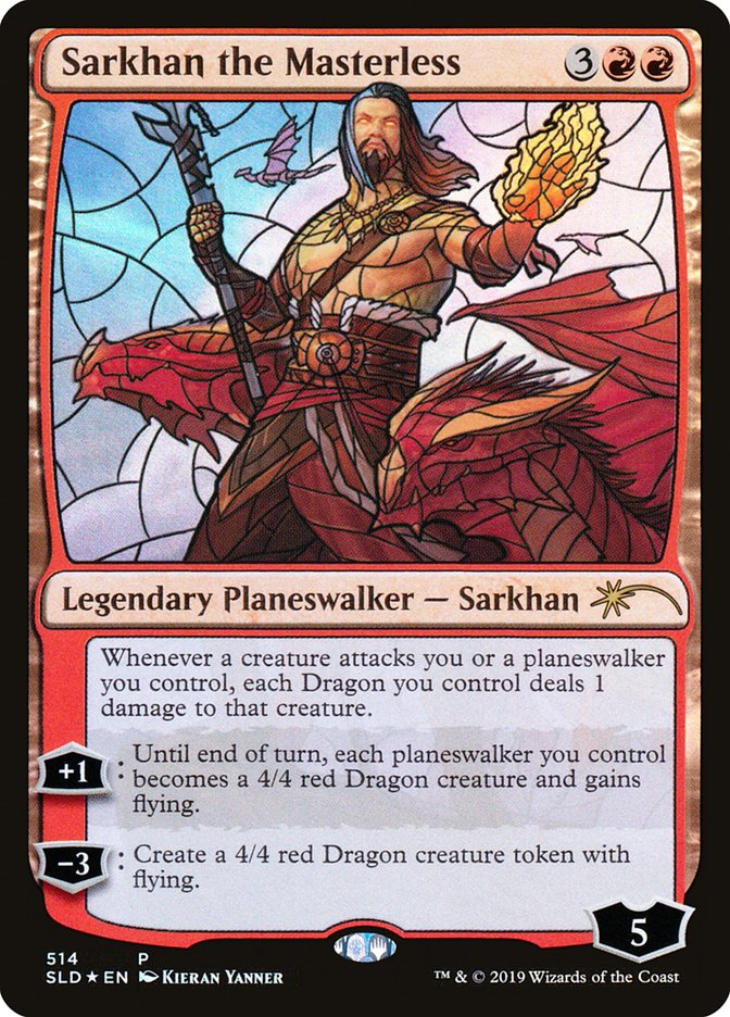 Sarkhan the Masterless (Stained Glass) [Secret Lair Drop Promos] | Deep Dive Games St. Marys