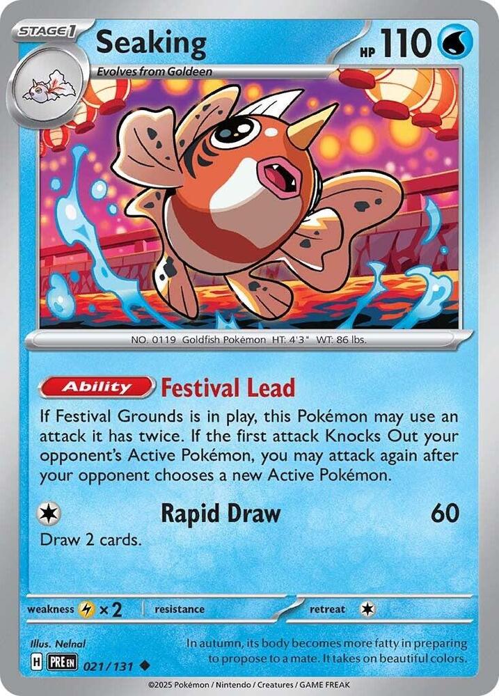 Seaking (021/131) [Scarlet & Violet: Prismatic Evolutions] | Deep Dive Games St. Marys