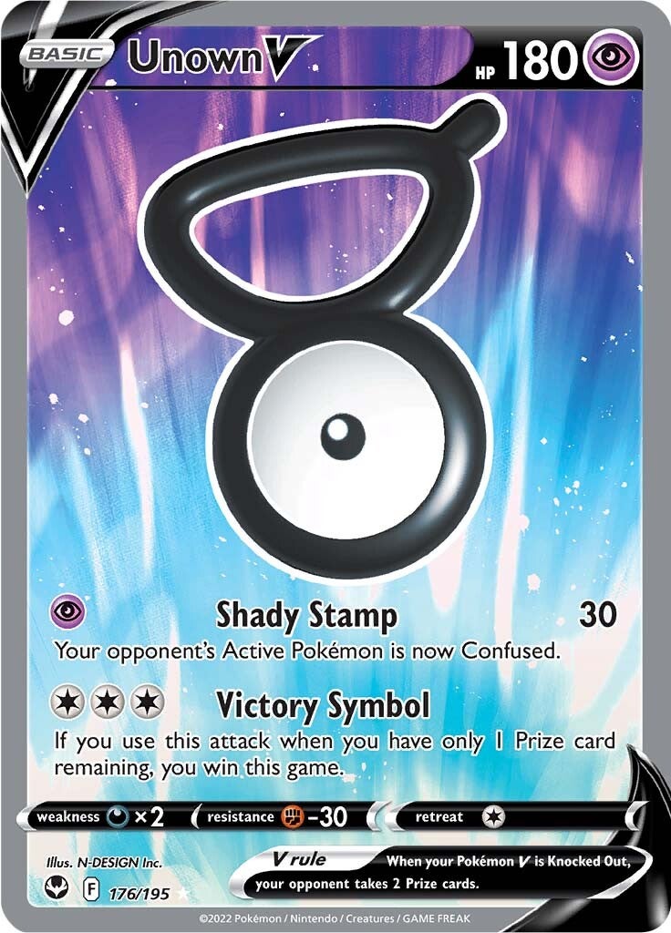 Unown V (176/195) [Sword & Shield: Silver Tempest] | Deep Dive Games St. Marys