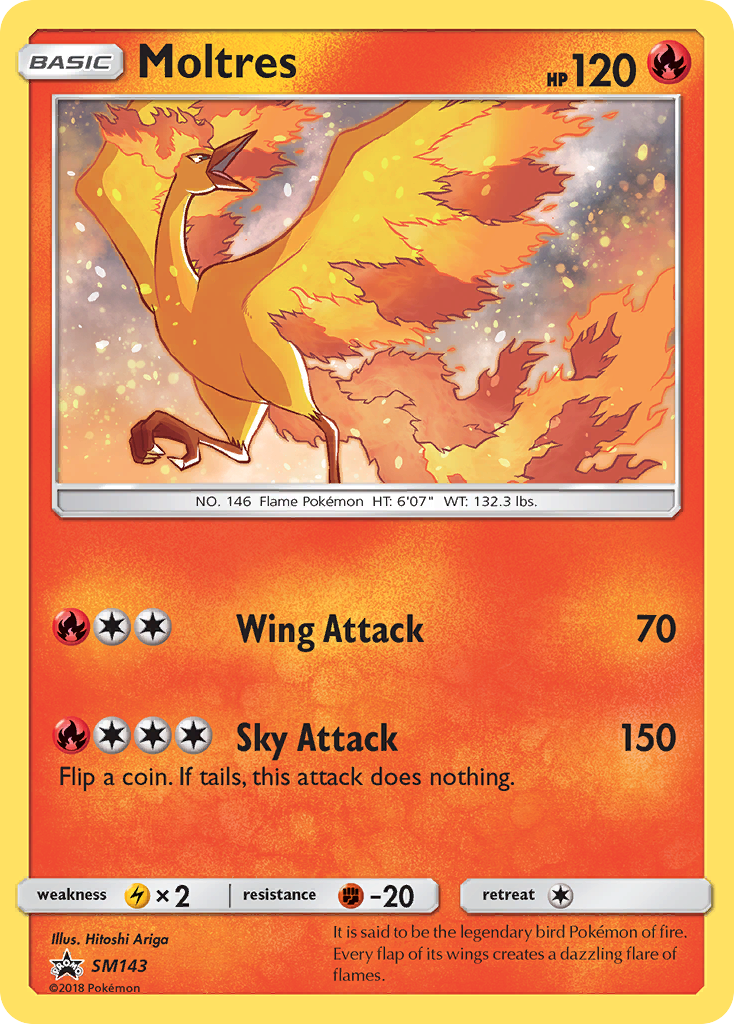 Moltres (SM143) [Sun & Moon: Black Star Promos] | Deep Dive Games St. Marys