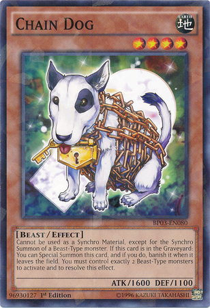 Chain Dog [BP03-EN080] Shatterfoil Rare | Deep Dive Games St. Marys