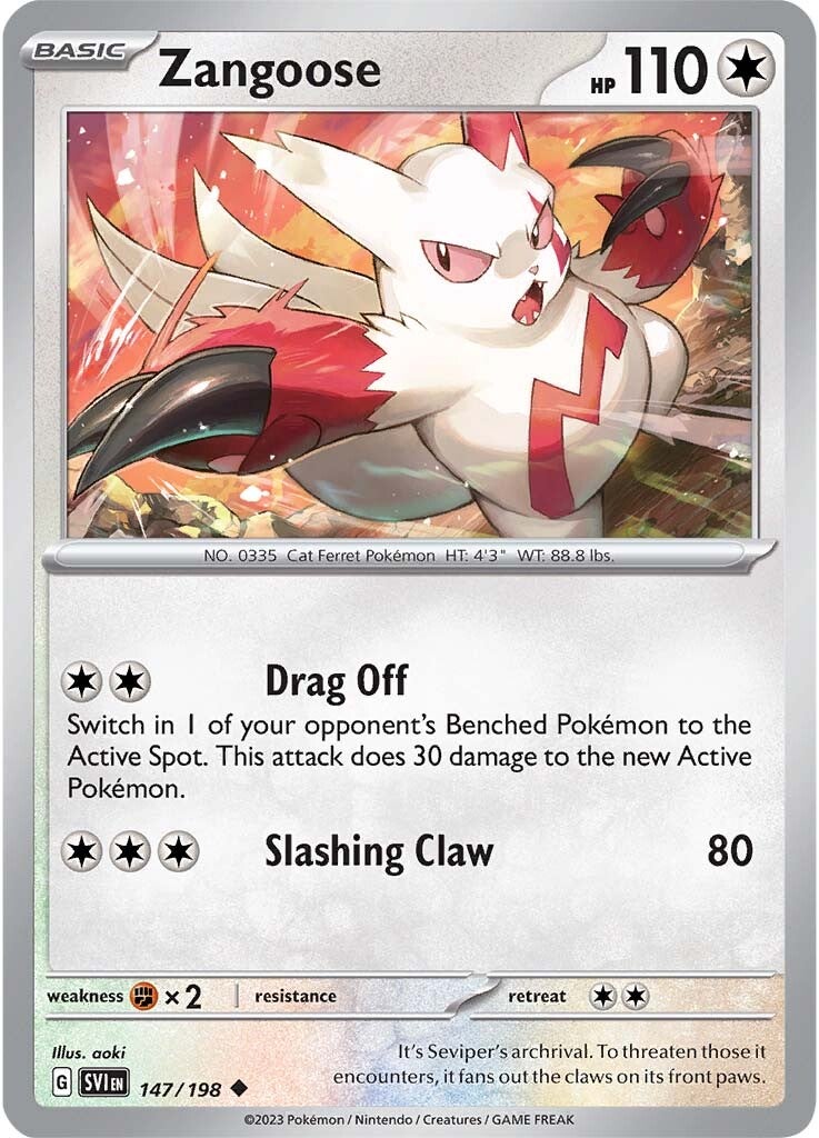 Zangoose (147/198) [Scarlet & Violet: Base Set] | Deep Dive Games St. Marys