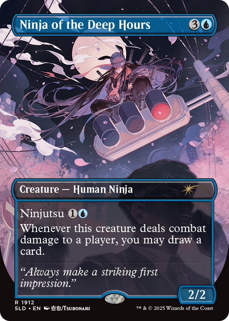 Ninja of the Deep Hours (Rainbow Foil) [Secret Lair Drop Series] | Deep Dive Games St. Marys