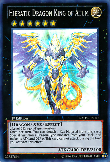 Hieratic Dragon King of Atum [GAOV-EN047] Super Rare | Deep Dive Games St. Marys