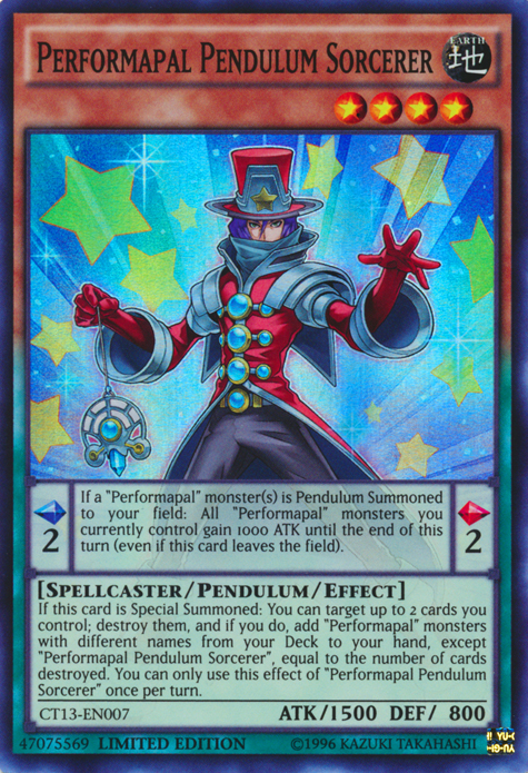 Performapal Pendulum Sorcerer [CT13-EN007] Super Rare | Deep Dive Games St. Marys