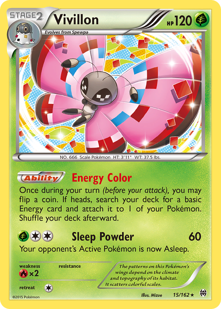 Vivillon (15/162) [XY: BREAKthrough] | Deep Dive Games St. Marys