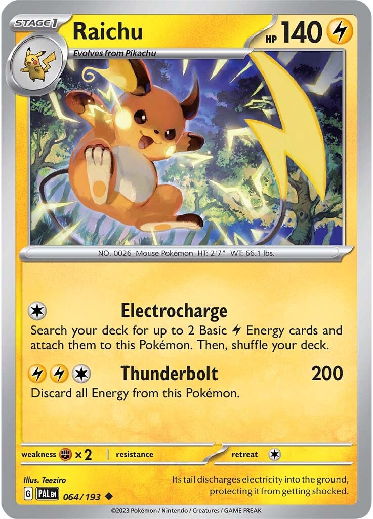 Raichu (064/193) [Scarlet & Violet: Paldea Evolved] | Deep Dive Games St. Marys
