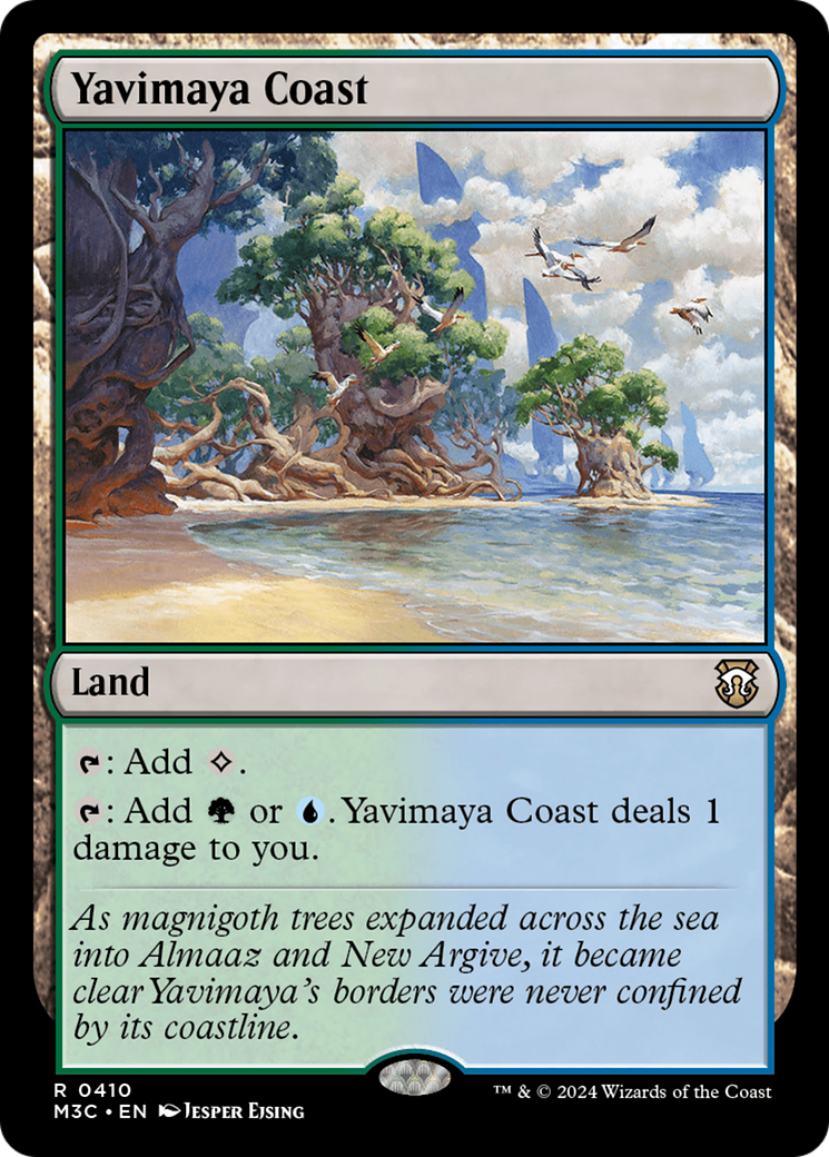 Yavimaya Coast (Ripple Foil) [Modern Horizons 3 Commander] | Deep Dive Games St. Marys