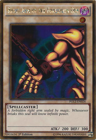 Right Arm of the Forbidden One [PGL2-EN024] Gold Rare | Deep Dive Games St. Marys