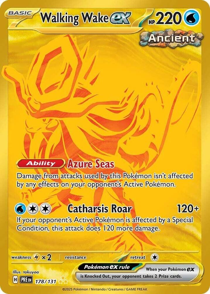 Walking Wake ex (178/131) [Scarlet & Violet: Prismatic Evolutions] | Deep Dive Games St. Marys