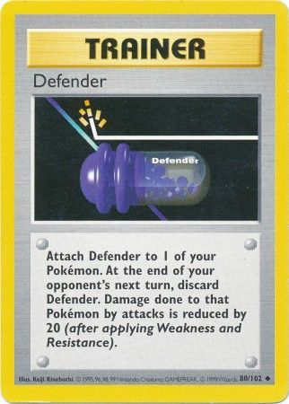 Defender (80/102) [Base Set Shadowless Unlimited] | Deep Dive Games St. Marys