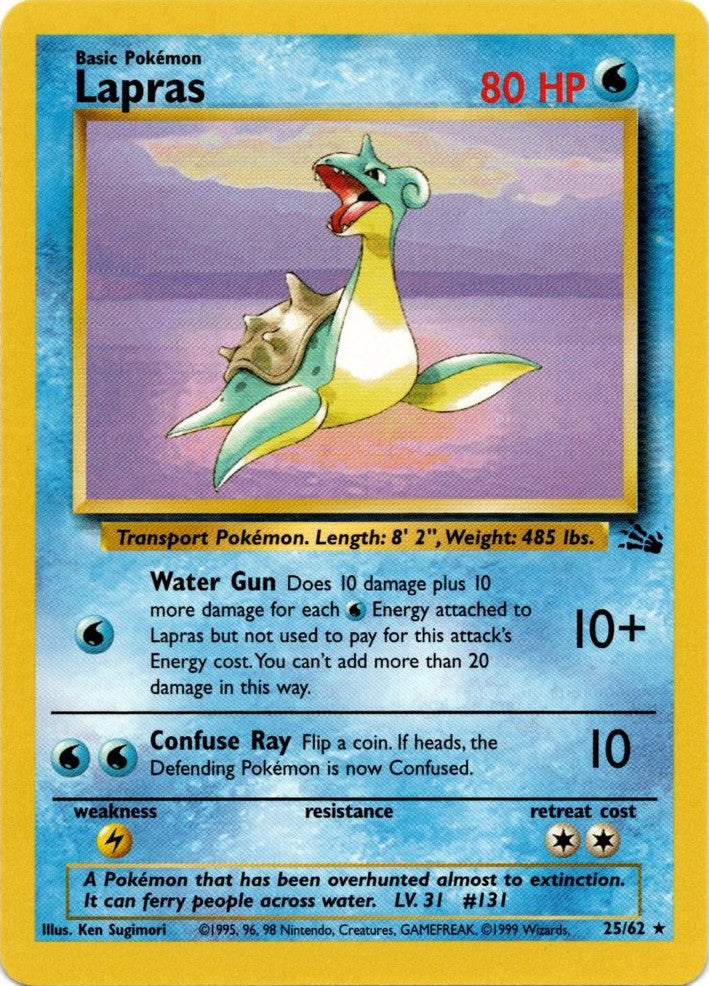 Lapras (25/62) [Fossil Unlimited] | Deep Dive Games St. Marys