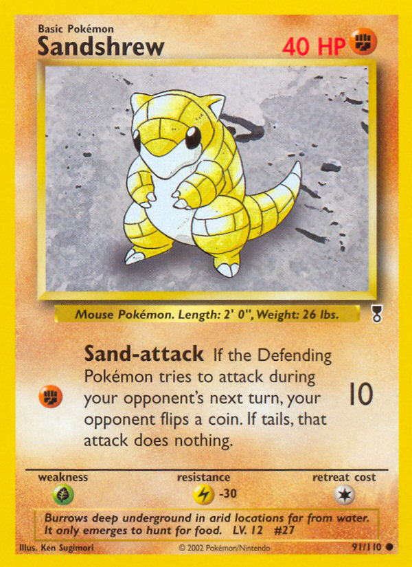 Sandshrew (91/110) [Legendary Collection] | Deep Dive Games St. Marys