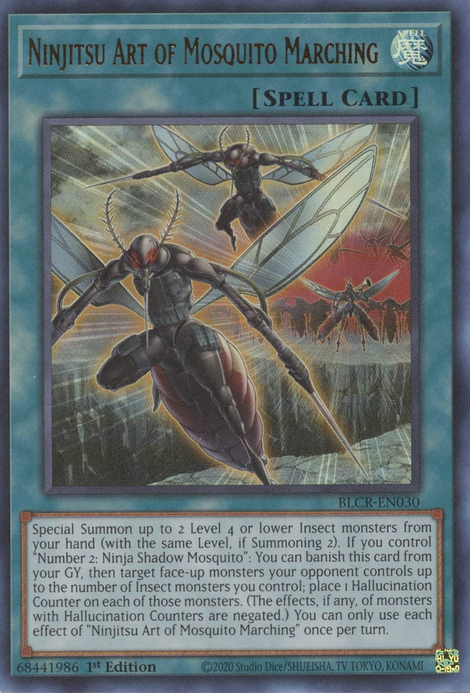 Ninjitsu Art of Mosquito Marching [BLCR-EN030] Ultra Rare | Deep Dive Games St. Marys