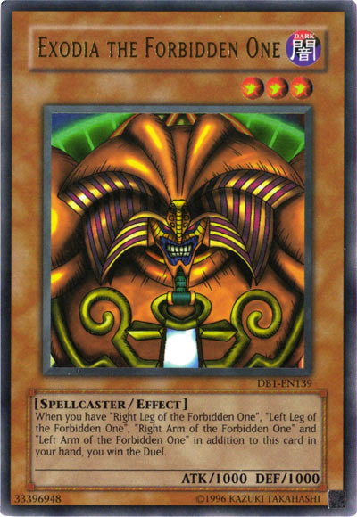 Exodia the Forbidden One [DB1-EN139] Ultra Rare | Deep Dive Games St. Marys