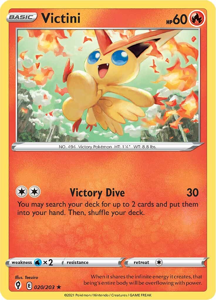 Victini (020/203) [Sword & Shield: Evolving Skies] | Deep Dive Games St. Marys