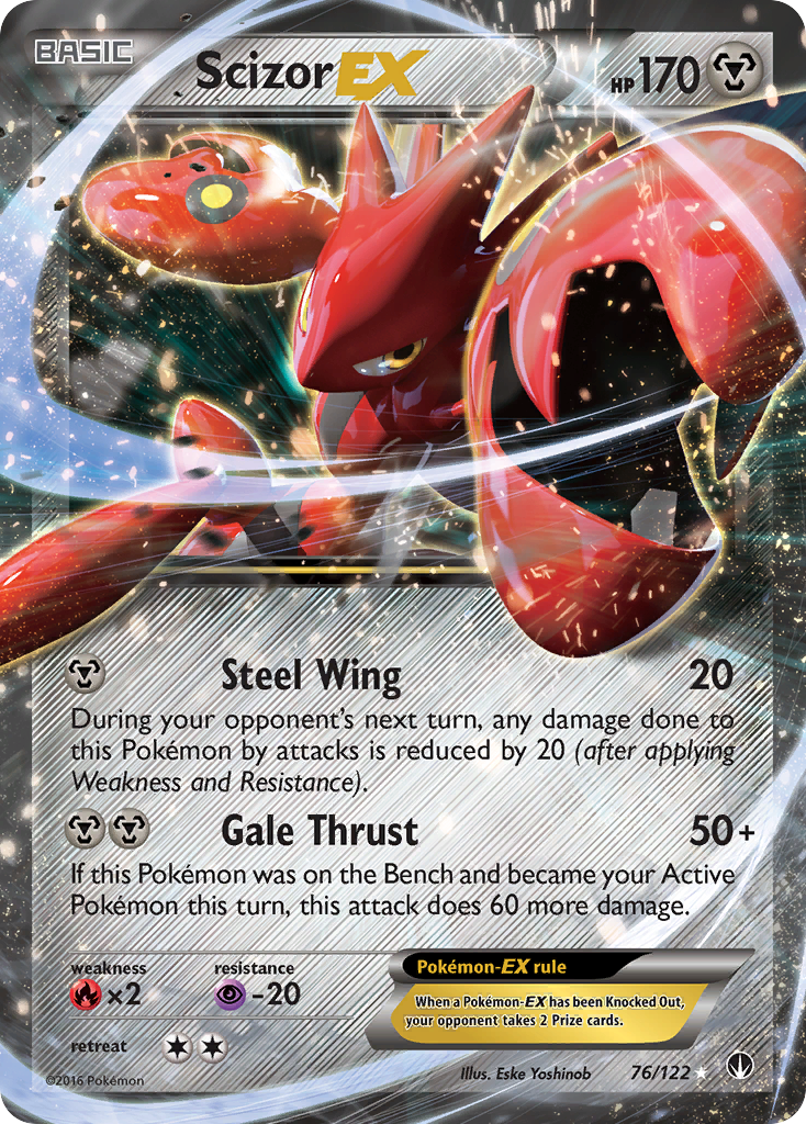 Scizor EX (76/122) [XY: BREAKpoint] | Deep Dive Games St. Marys