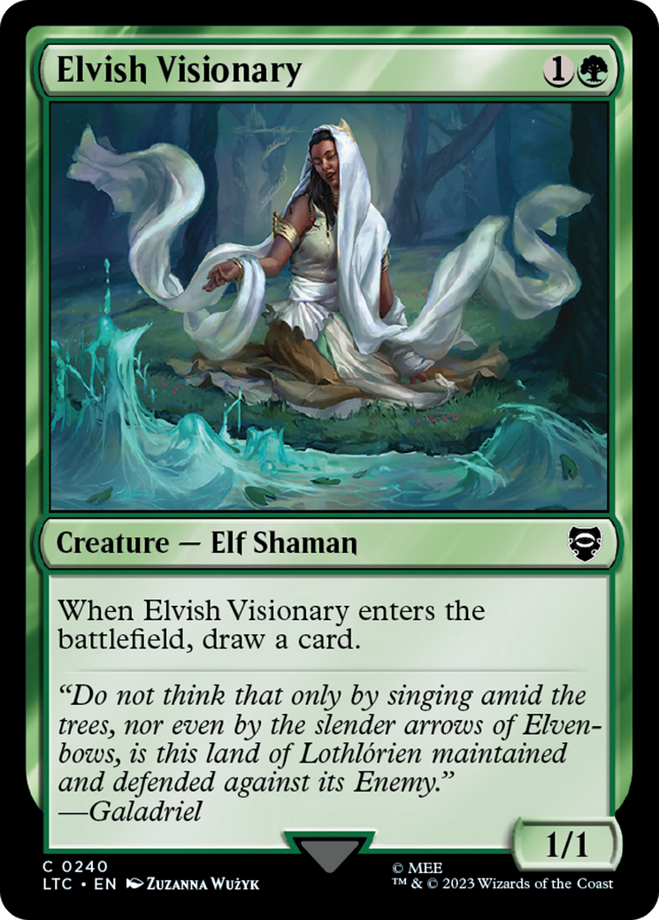 Elvish Visionary [The Lord of the Rings: Tales of Middle-Earth Commander] | Deep Dive Games St. Marys