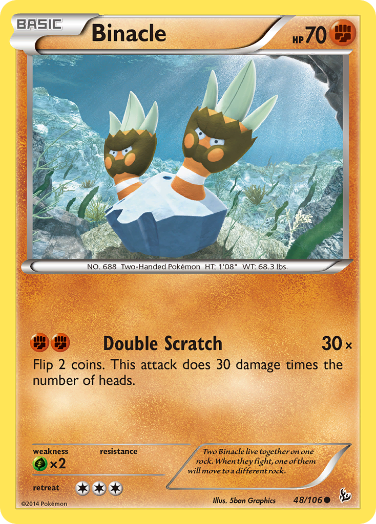 Binacle (48/106) [XY: Flashfire] | Deep Dive Games St. Marys