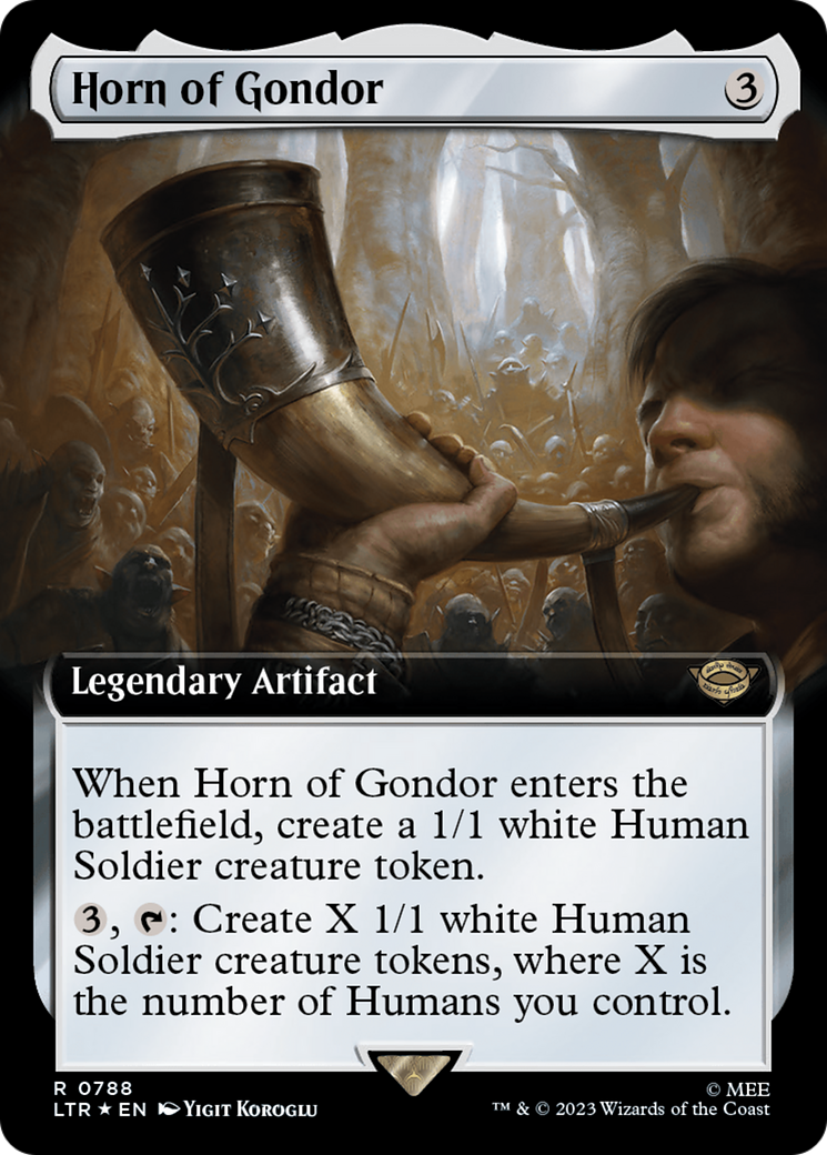 Horn of Gondor (Extended Art) (Surge Foil) [The Lord of the Rings: Tales of Middle-Earth] | Deep Dive Games St. Marys