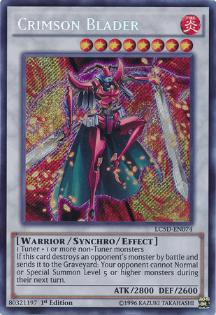 Crimson Blader [LC5D-EN074] Secret Rare | Deep Dive Games St. Marys