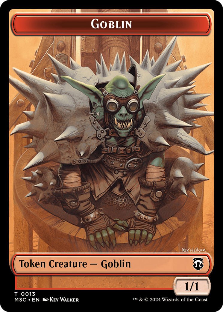 Tarmogoyf // Goblin Double-Sided Token [Modern Horizons 3 Commander Tokens] | Deep Dive Games St. Marys