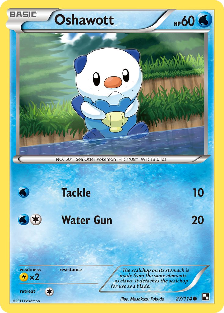 Oshawott (27/114) [Alternate Art Promos] | Deep Dive Games St. Marys