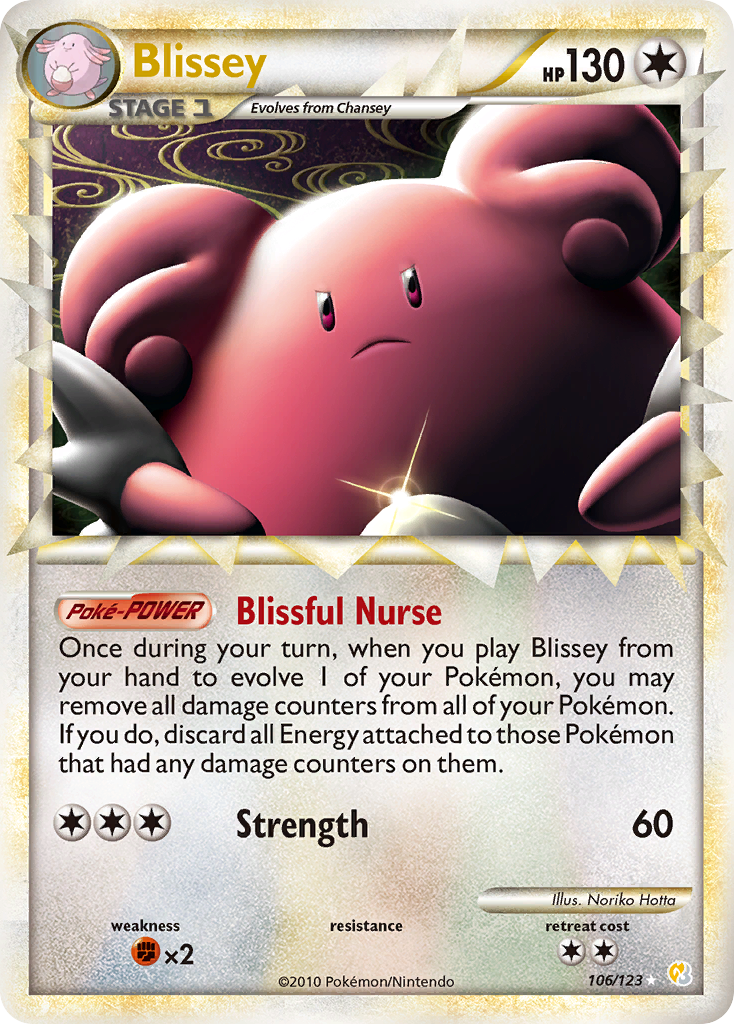 Blissey (106/123) [HeartGold & SoulSilver: Base Set] | Deep Dive Games St. Marys