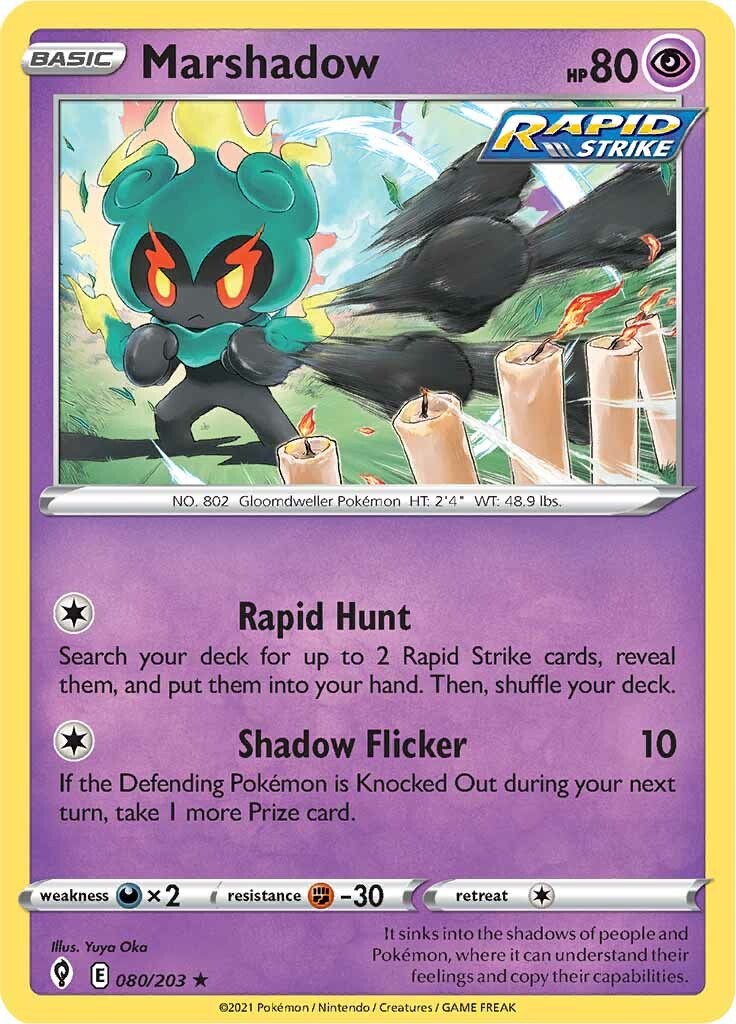 Marshadow (080/203) [Sword & Shield: Evolving Skies] | Deep Dive Games St. Marys