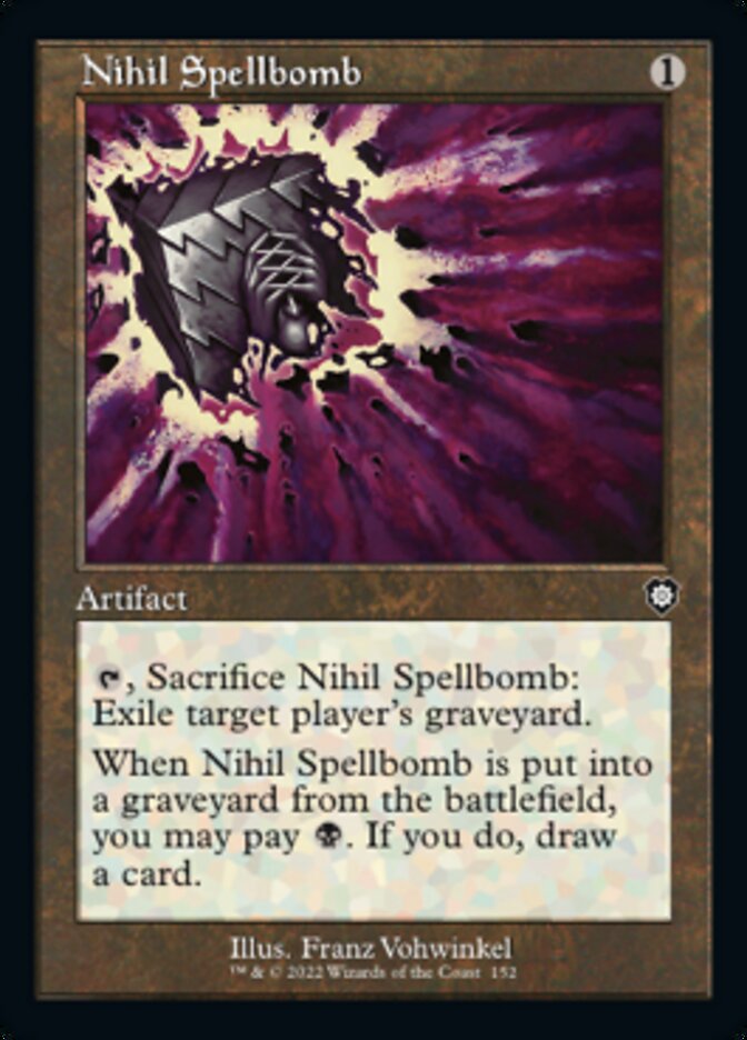 Nihil Spellbomb (Retro) [The Brothers' War Commander] | Deep Dive Games St. Marys