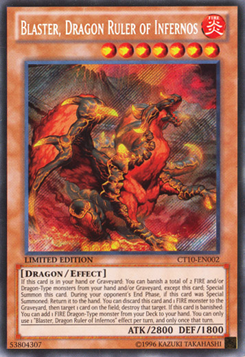 Blaster, Dragon Ruler of Infernos [CT10-EN002] Secret Rare | Deep Dive Games St. Marys