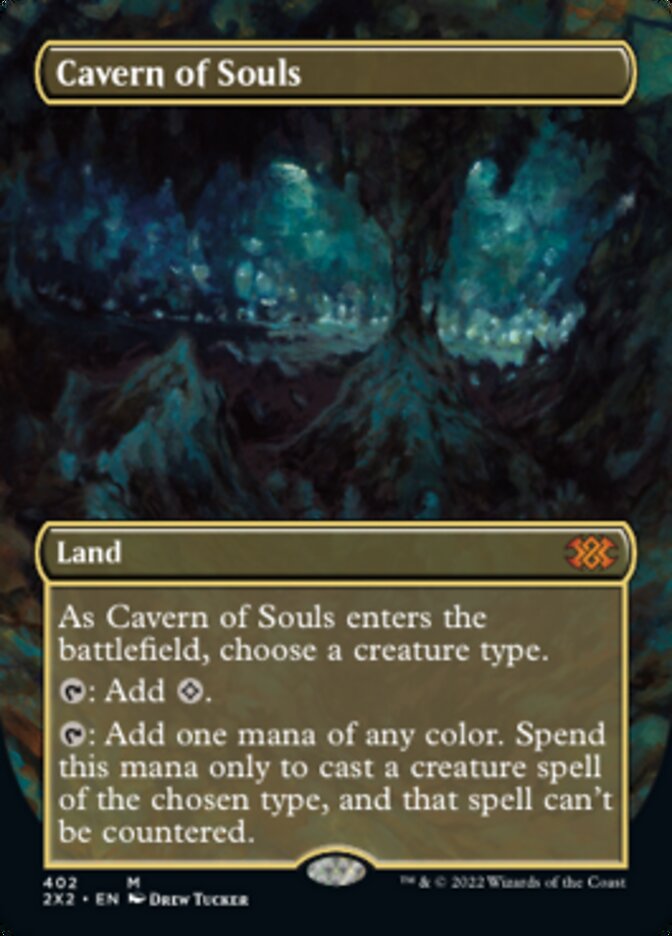 Cavern of Souls (Borderless Alternate Art) [Double Masters 2022] | Deep Dive Games St. Marys