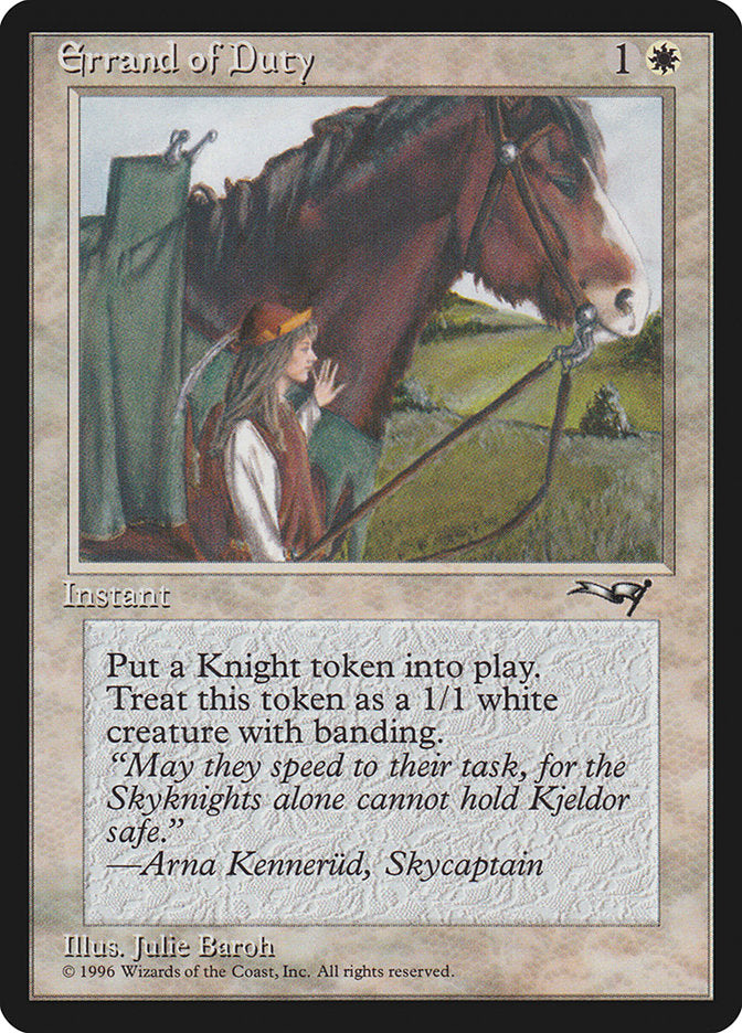 Errand of Duty (Horse) [Alliances] | Deep Dive Games St. Marys