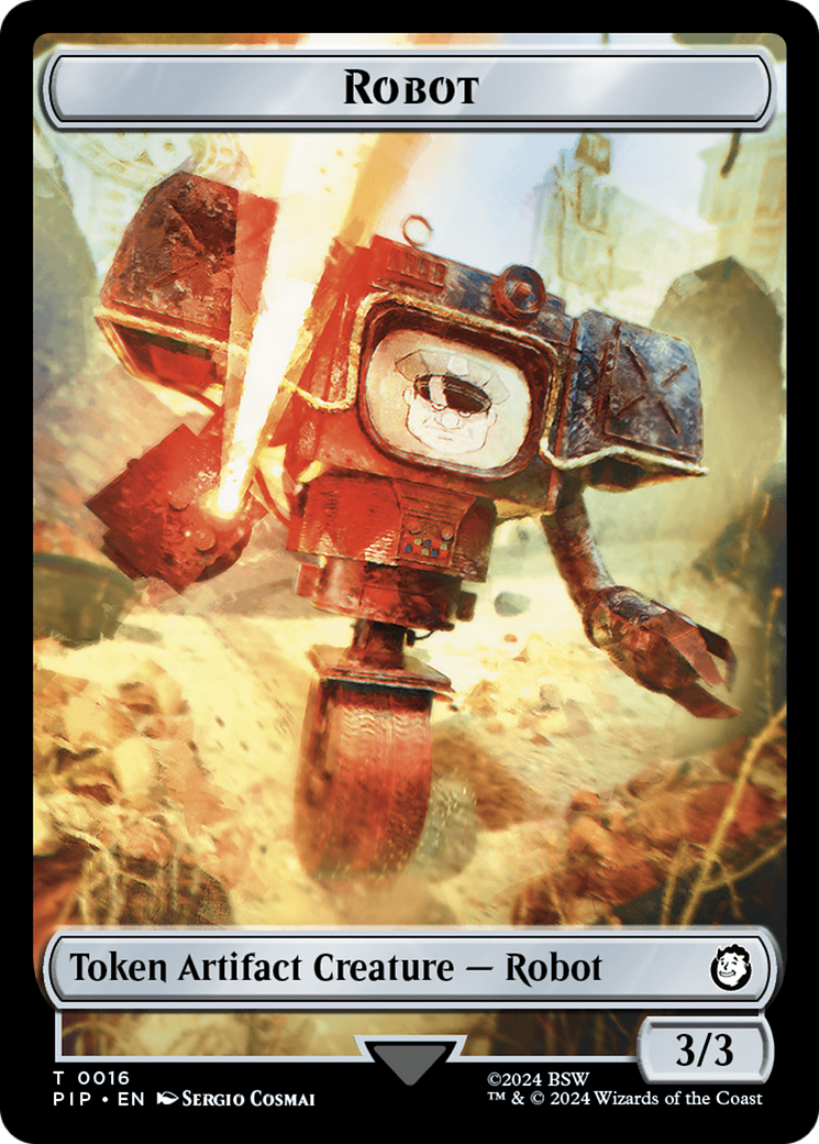 Radiation // Robot Double-Sided Token [Fallout Tokens] | Deep Dive Games St. Marys