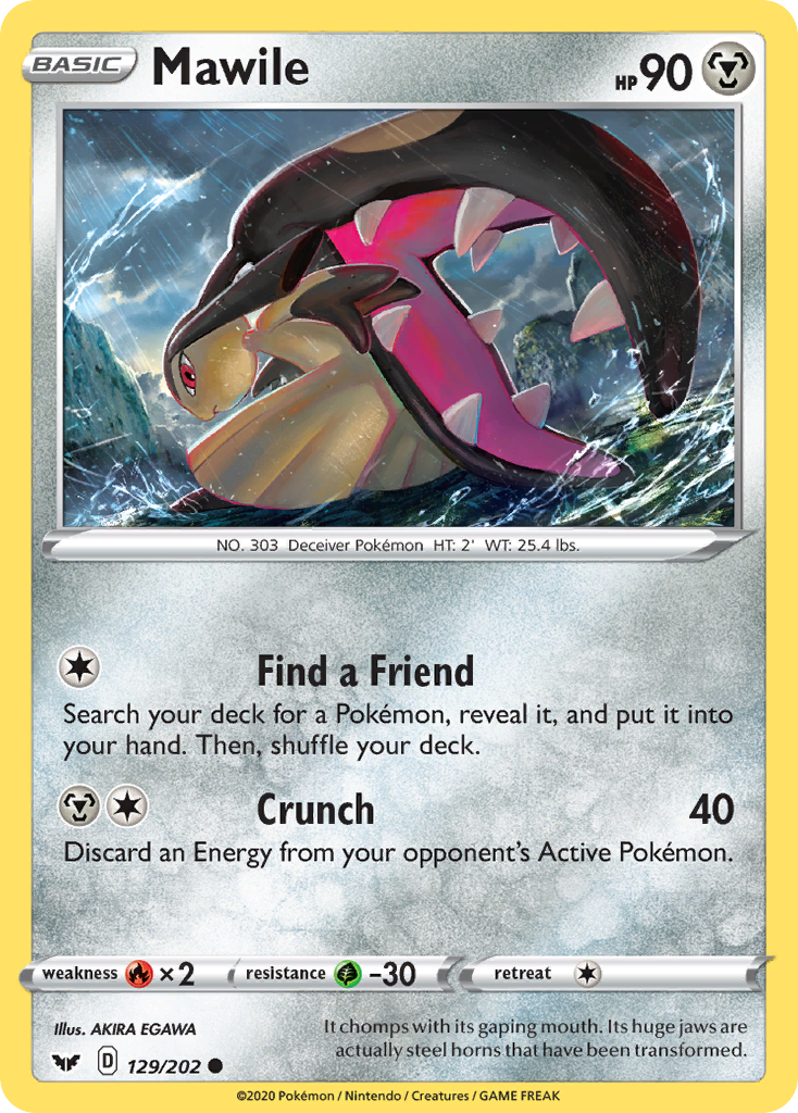 Mawile (129/202) [Sword & Shield: Base Set] | Deep Dive Games St. Marys