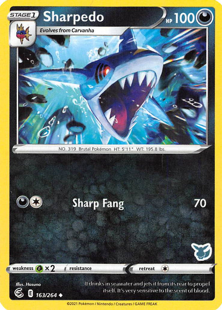 Sharpedo (163/264) (Eevee Deck) [Battle Academy 2022] | Deep Dive Games St. Marys