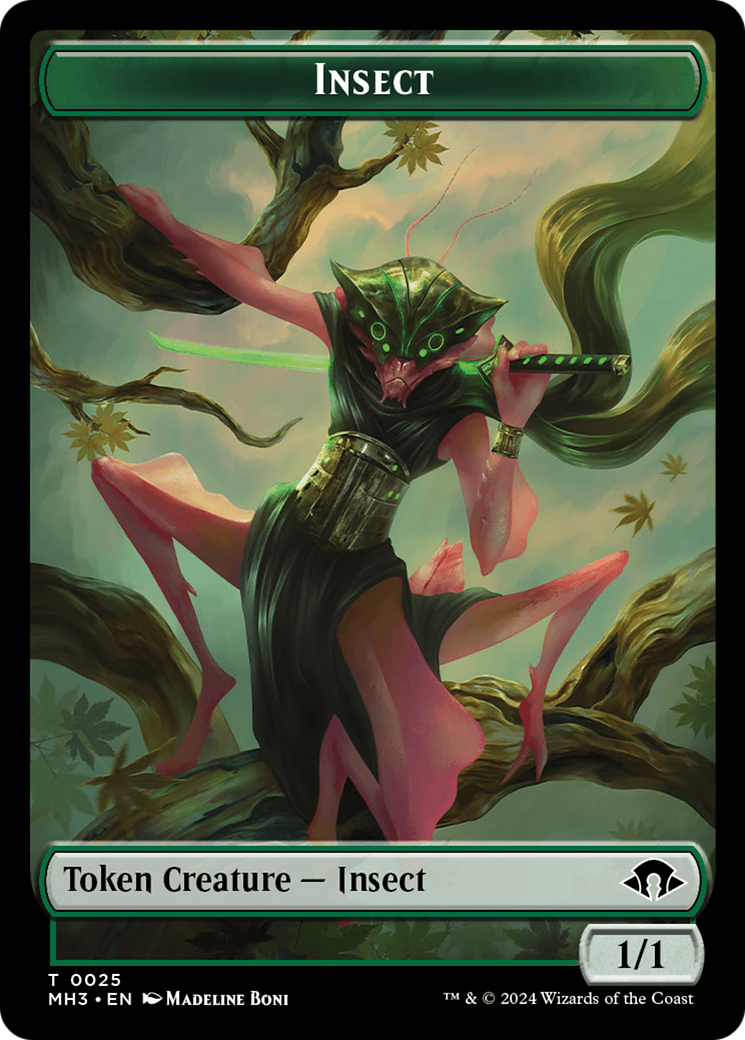 Insect Token (0025) [Modern Horizons 3 Tokens] | Deep Dive Games St. Marys