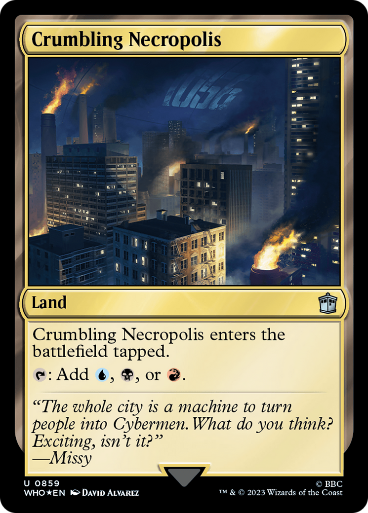 Crumbling Necropolis (Surge Foil) [Doctor Who] | Deep Dive Games St. Marys