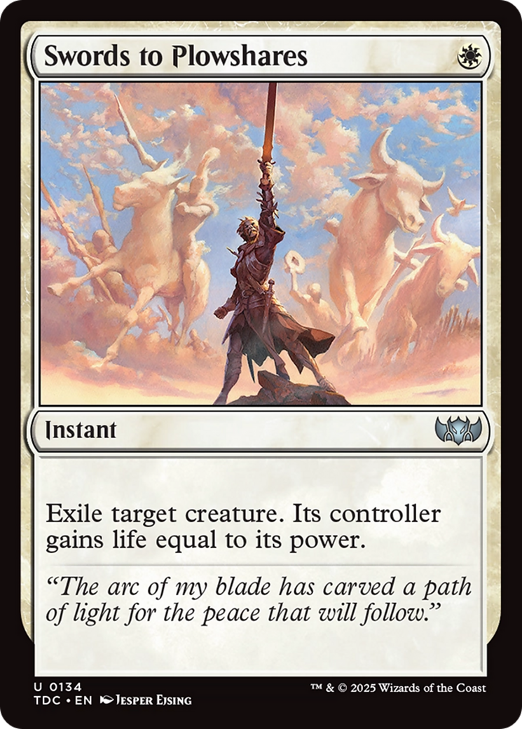 Swords to Plowshares [Tarkir: Dragonstorm Commander] | Deep Dive Games St. Marys