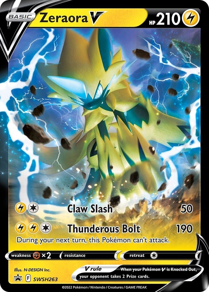 Zeraora V (SWSH263) [Sword & Shield: Black Star Promos] | Deep Dive Games St. Marys