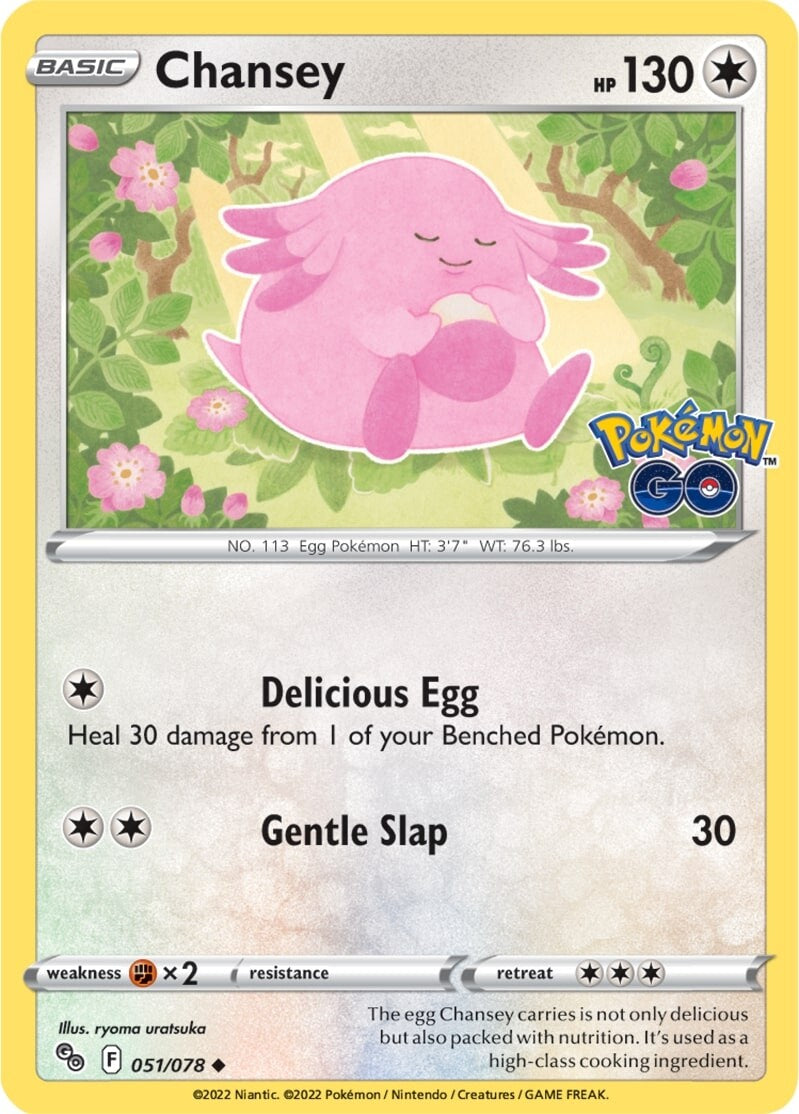 Chansey (051/078) [Pokémon GO] | Deep Dive Games St. Marys