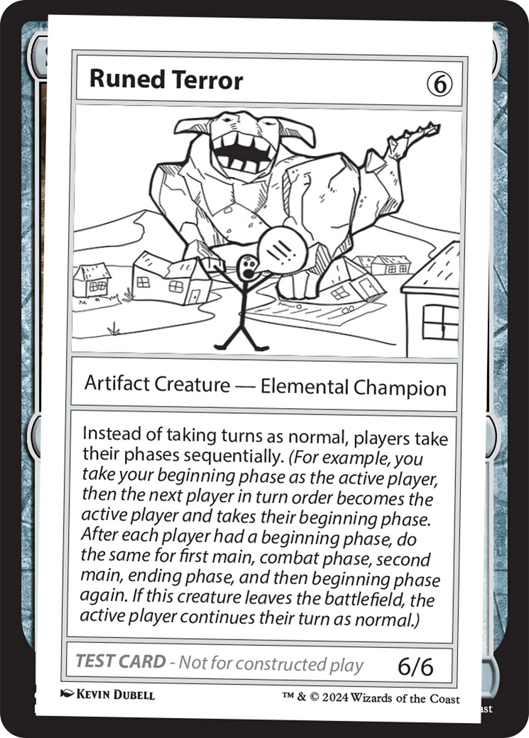 Runed Terror [Mystery Booster 2 Playtest Cards] | Deep Dive Games St. Marys