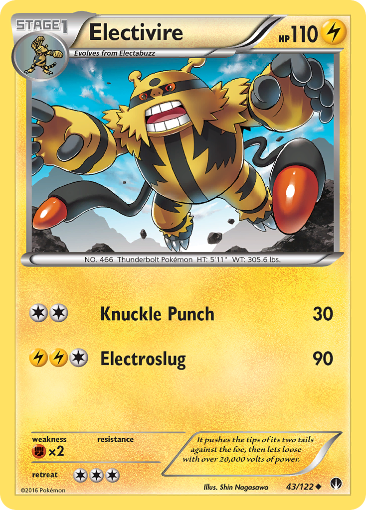 Electivire (43/122) [XY: BREAKpoint] | Deep Dive Games St. Marys