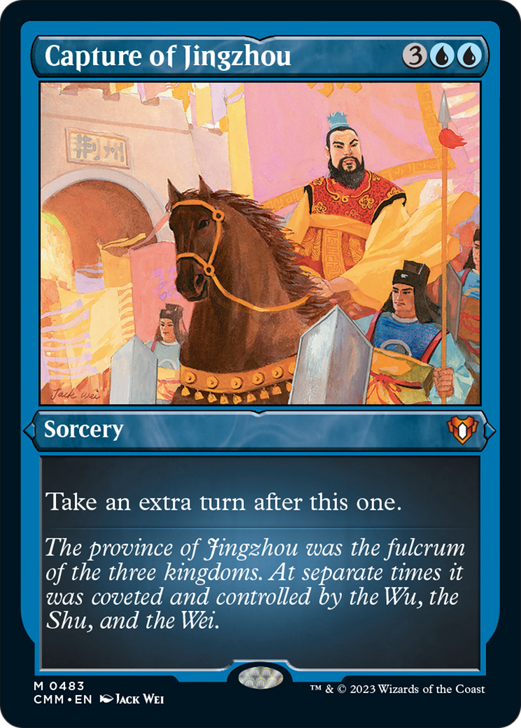 Capture of Jingzhou (Foil Etched) [Commander Masters] | Deep Dive Games St. Marys