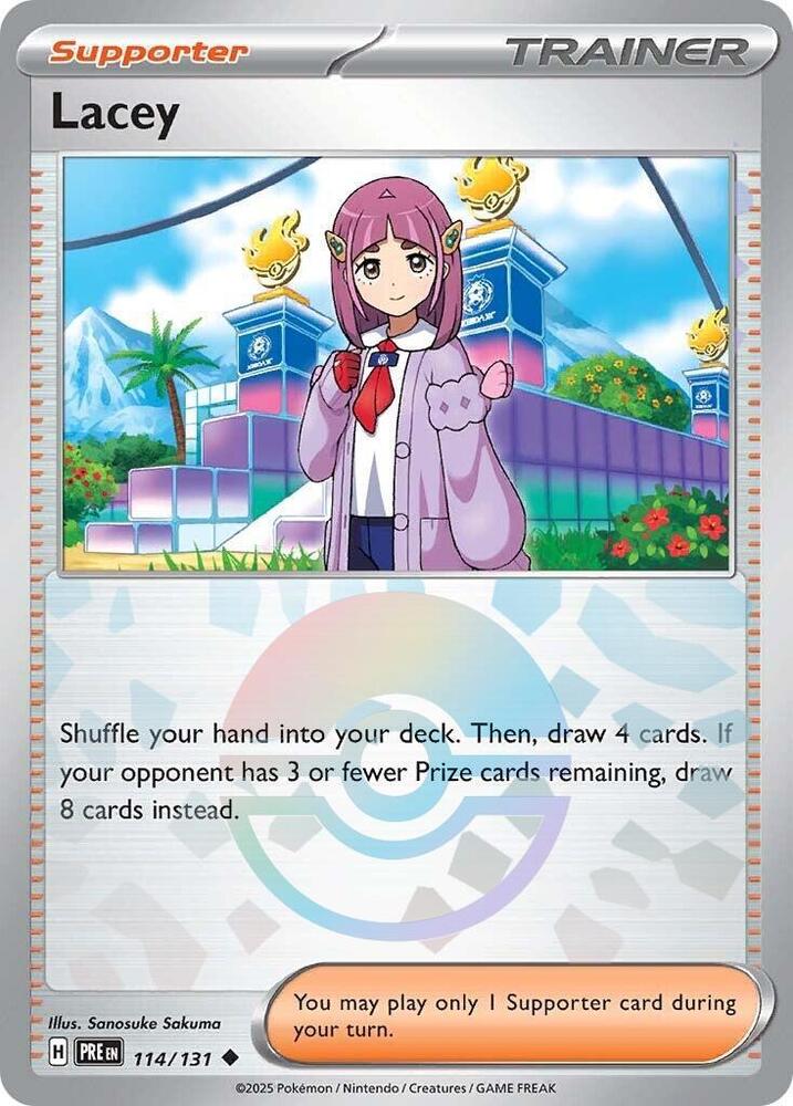 Lacey (114/131) (Poke Ball Pattern) [Scarlet & Violet: Prismatic Evolutions] | Deep Dive Games St. Marys