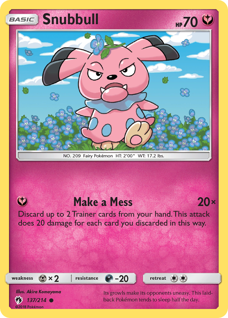 Snubbull (137/214) [Sun & Moon: Lost Thunder] | Deep Dive Games St. Marys