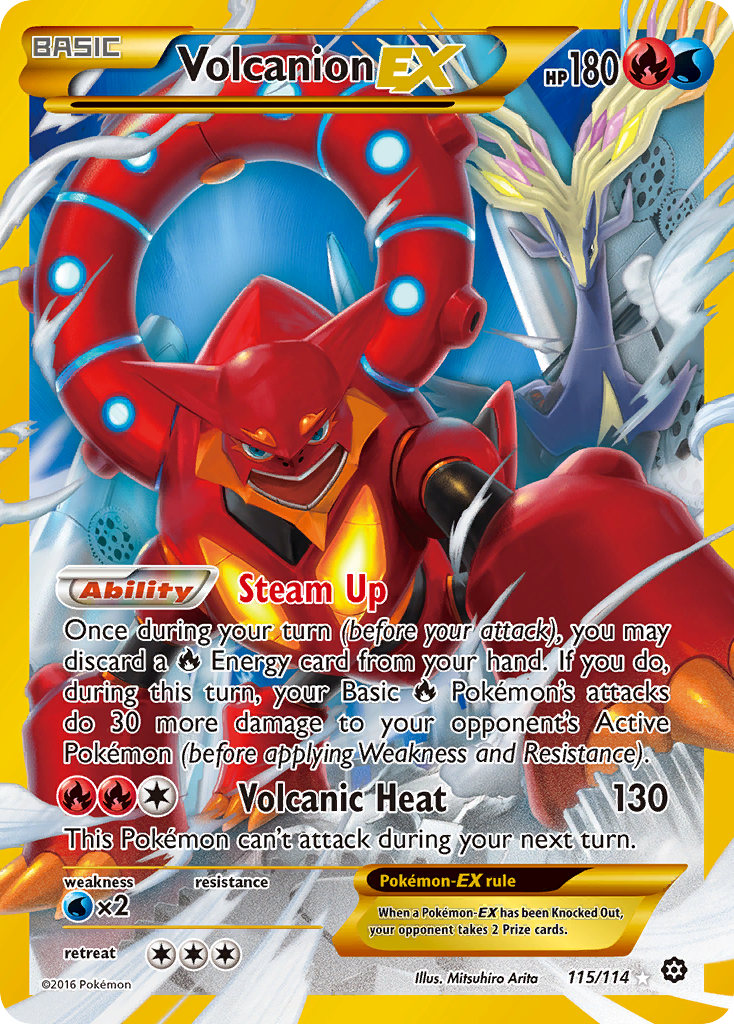 Volcanion EX (115/114) [XY: Steam Siege] | Deep Dive Games St. Marys